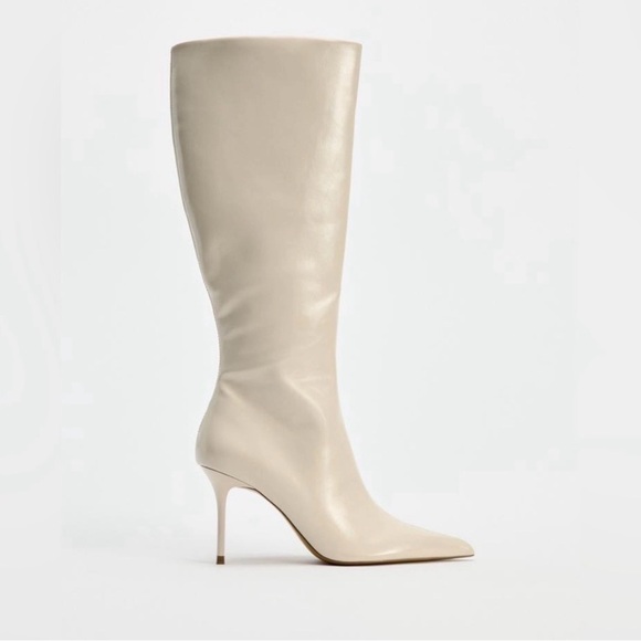 Zara Shoes - Zara Heeled Knee-High Boots